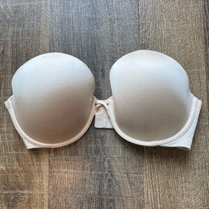 Wacoal 36DD Strapless Convertible Push Up Bra Nude 854220 Gently Used
